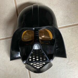 Star Wars Black Darth Vader Kids Costume Mask vintage